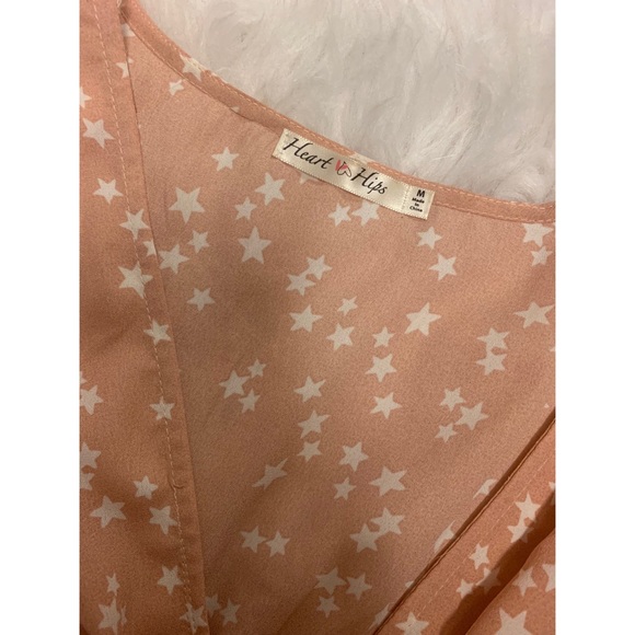 Heart Hips - Pink Mini Dress With White Stars - Picture 5 of 5